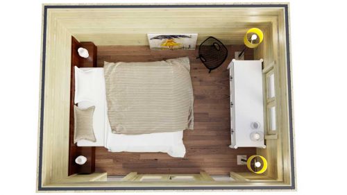 Ashford-Contemporary-4x3m log cabins top interior