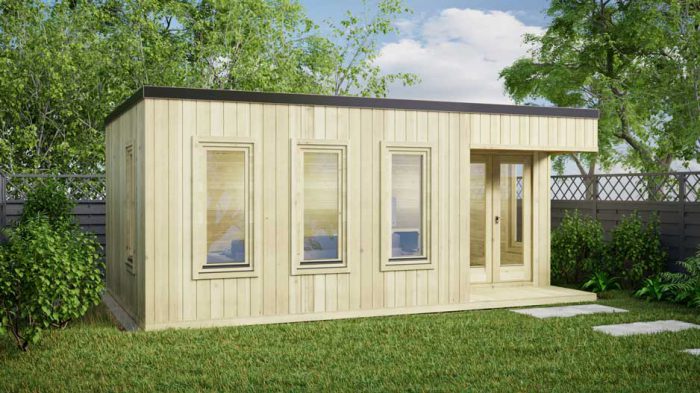 Kildare-contemporary log houses-6x4m log cabin