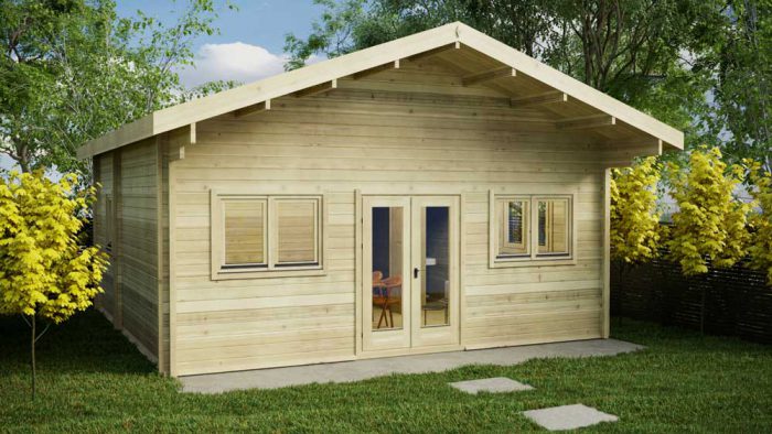 Loghouse - Loft-cabin-B Log Cabin Model