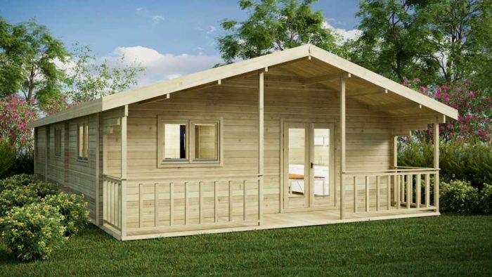 Three-Bed-Type-A Loghouse Log Cabin