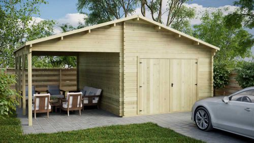 Loghouse - Saggart Garage Log Cabin Model