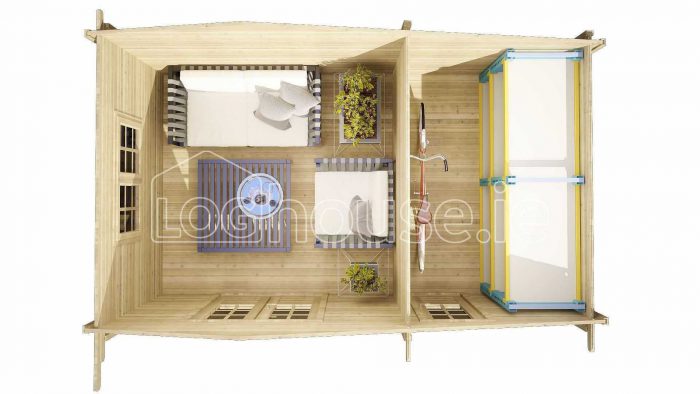 Dundrum Log Cabin Floor Plan
