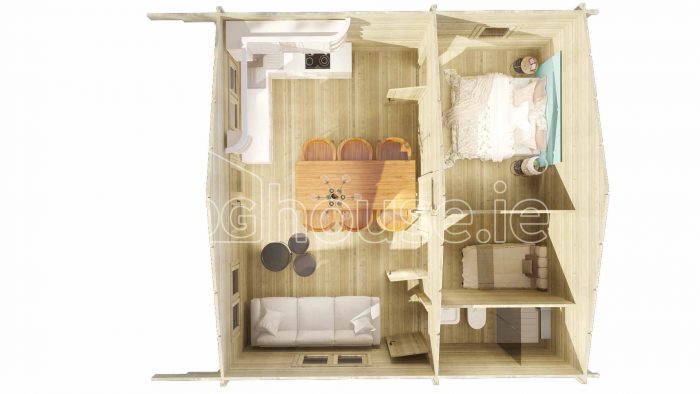 Loft Cabin B Plan