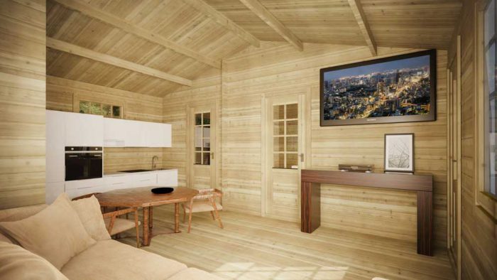 One-Bed-Budget-Cabin-B---Loghouse-Log-Cabin-interior
